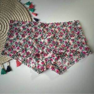 Victoria's Secret The Lacie Shortie Panty Pink Thistle Floral NEW